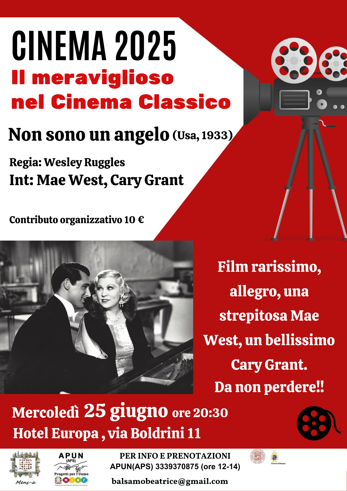 CINEMA 2025 Il meraviglioso nel Cinema Classico NON SONO UN ANGELO Usa 1933 0614